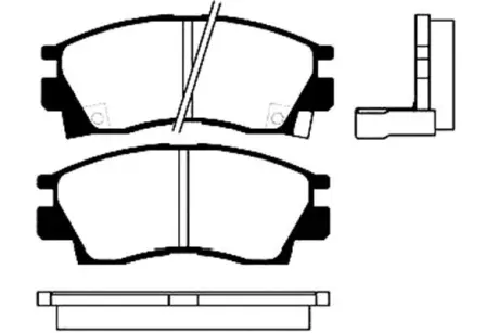 Комплект тормозных колодок, дисковый тормоз KAVO BP5508
