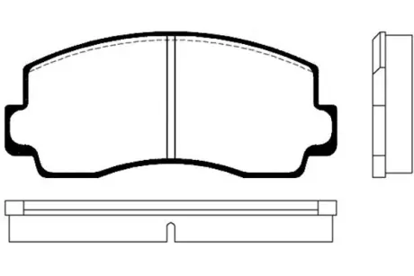 Комплект тормозных колодок, дисковый тормоз KAVO BP5512