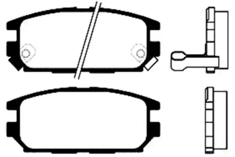 Комплект тормозных колодок, дисковый тормоз KAVO BP5524