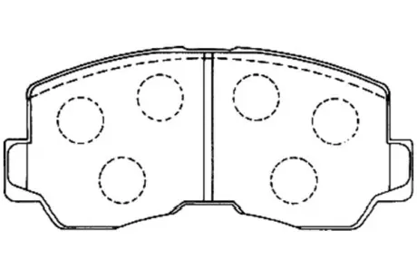 Комплект тормозных колодок, дисковый тормоз KAVO BP5533