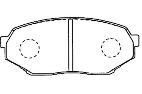 Комплект тормозных колодок, дисковый тормоз KAVO BP5534