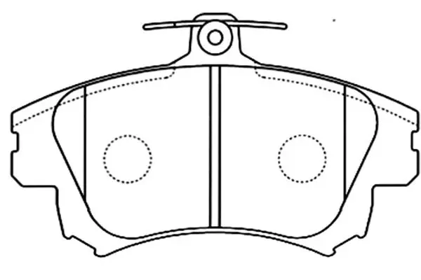 Комплект тормозных колодок, дисковый тормоз KAVO BP5542 (фото 1)
