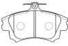 Комплект тормозных колодок, дисковый тормоз KAVO BP5542 (фото 1)