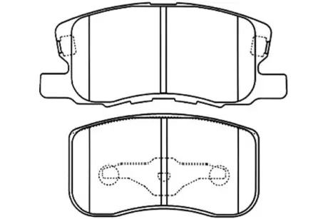 Комплект тормозных колодок, дисковый тормоз KAVO BP5543