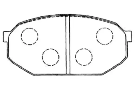 Комплект тормозных колодок, дисковый тормоз KAVO BP5547