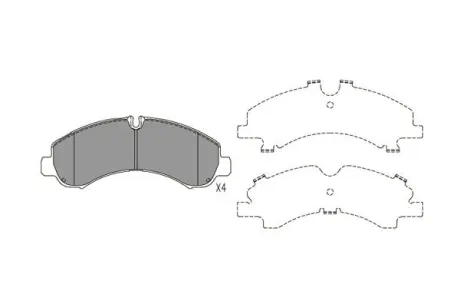 Комплект тормозных колодок, дисковый тормоз KAVO BP5559