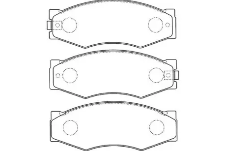 Комплект тормозных колодок, дисковый тормоз KAVO BP6506