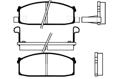 Комплект тормозных колодок, дисковый тормоз KAVO BP6509