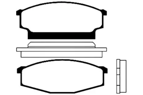 Комплект тормозных колодок, дисковый тормоз KAVO BP6512