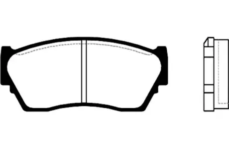 Комплект тормозных колодок, дисковый тормоз KAVO BP6522
