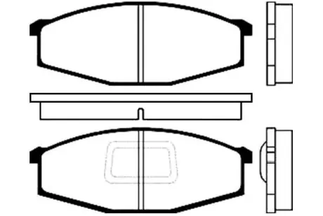 Комплект тормозных колодок, дисковый тормоз KAVO BP6537