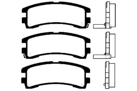 Комплект тормозных колодок, дисковый тормоз KAVO BP6553