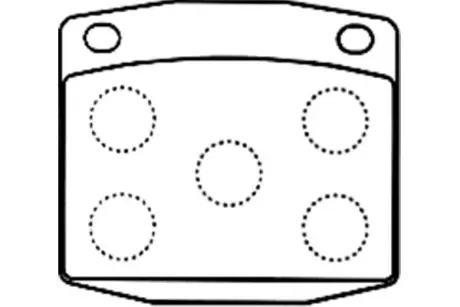 Комплект тормозных колодок, дисковый тормоз KAVO BP6586