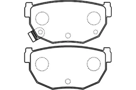 Комплект тормозных колодок, дисковый тормоз KAVO BP6588