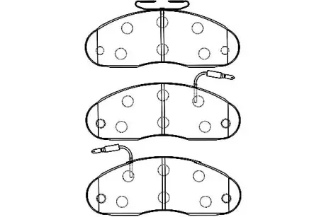 Комплект тормозных колодок, дисковый тормоз KAVO BP6598