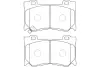 Комплект тормозных колодок, дисковый тормоз KAVO BP6606 (фото 1)