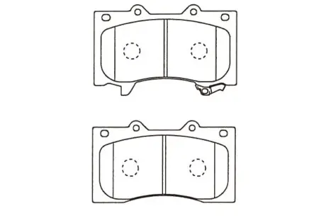 Комплект тормозных колодок, дисковый тормоз KAVO BP6627