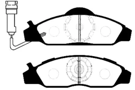 Комплект тормозных колодок, дисковый тормоз KAVO BP7500