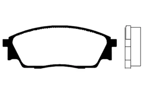 Комплект тормозных колодок, дисковый тормоз KAVO BP8004