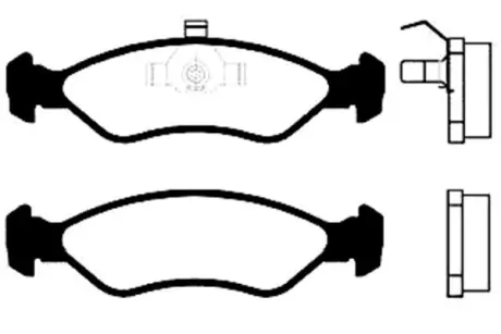 Комплект тормозных колодок, дисковый тормоз KAVO BP8504