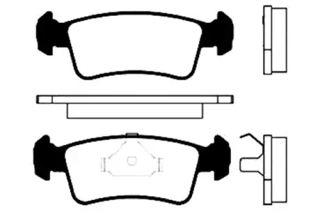 Комплект тормозных колодок, дисковый тормоз KAVO BP8507