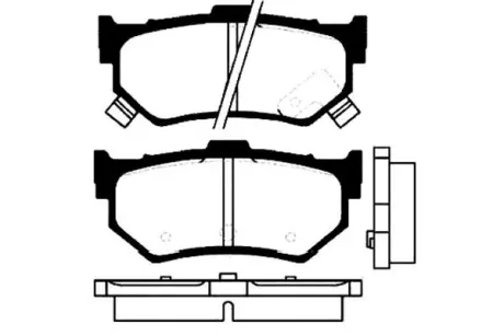 Комплект тормозных колодок, дисковый тормоз KAVO BP8514