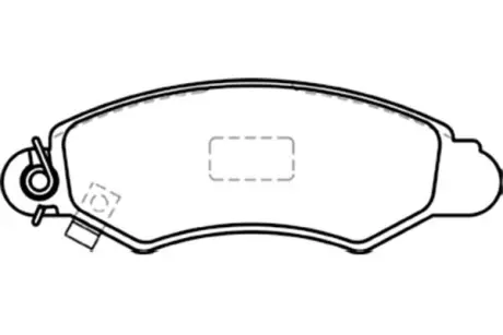 Комплект тормозных колодок, дисковый тормоз KAVO BP8520