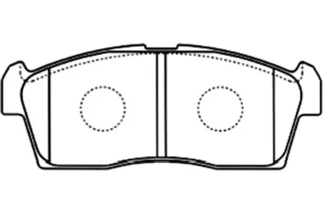 Комплект тормозных колодок, дисковый тормоз KAVO BP8524