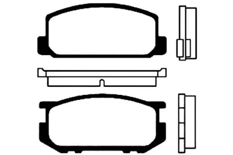 Комплект тормозных колодок, дисковый тормоз KAVO BP9003