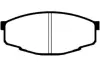 Комплект тормозных колодок, дисковый тормоз KAVO BP9006 (фото 1)