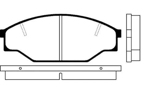 Комплект тормозных колодок, дисковый тормоз KAVO BP9010