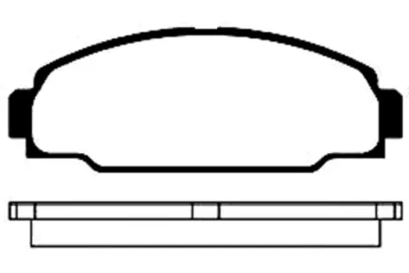 Комплект тормозных колодок, дисковый тормоз KAVO BP9024