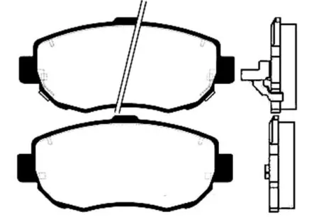Комплект тормозных колодок, дисковый тормоз KAVO BP9030
