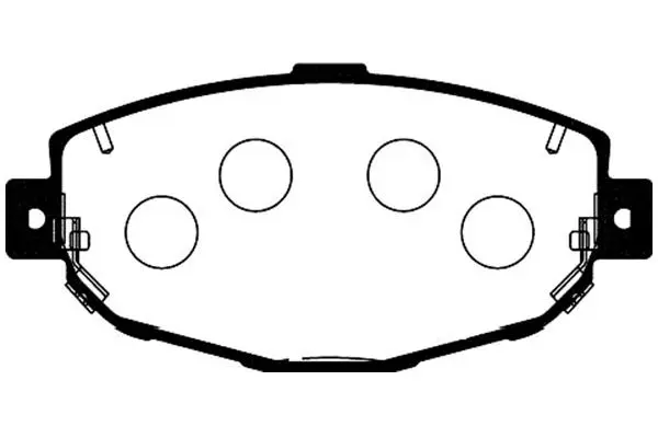 Комплект тормозных колодок, дисковый тормоз KAVO BP9075 (фото 1)