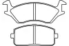 Комплект тормозных колодок, дисковый тормоз KAVO BP9078 (фото 1)