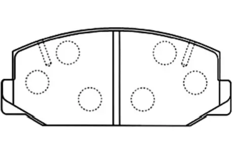 Комплект тормозных колодок, дисковый тормоз KAVO BP9092
