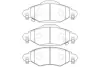 Комплект тормозных колодок, дисковый тормоз KAVO BP9096 (фото 1)