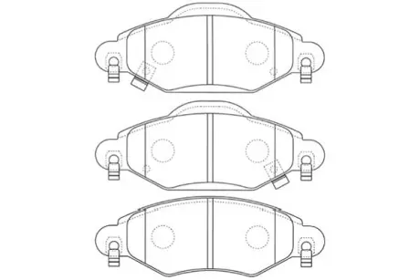 Комплект тормозных колодок, дисковый тормоз KAVO BP9096