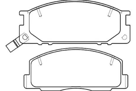 Комплект тормозных колодок, дисковый тормоз KAVO BP9101