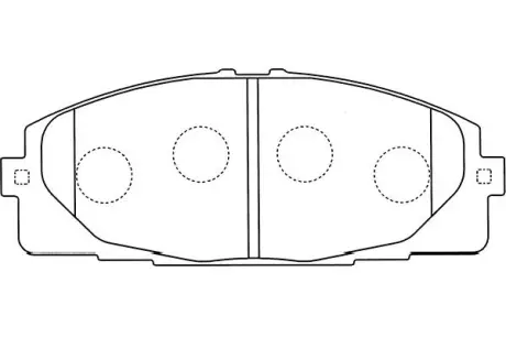 Комплект тормозных колодок, дисковый тормоз KAVO BP9107