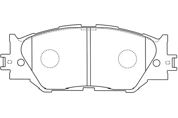 Комплект тормозных колодок, дисковый тормоз KAVO BP9114 (фото 1)