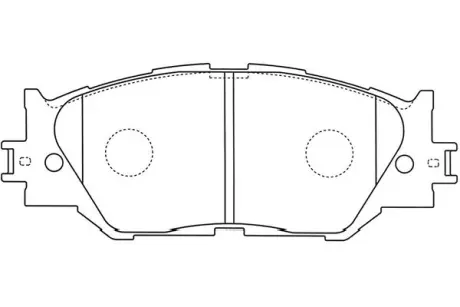 Комплект тормозных колодок, дисковый тормоз KAVO BP9114