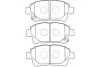Комплект тормозных колодок, дисковый тормоз KAVO BP9120 (фото 1)
