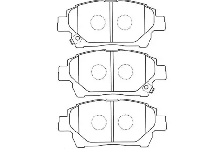 Комплект тормозных колодок, дисковый тормоз KAVO BP9120
