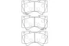 Комплект тормозных колодок, дисковый тормоз KAVO BP9121 (фото 1)