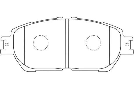 Комплект тормозных колодок, дисковый тормоз KAVO BP9130