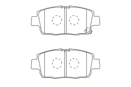 Комплект тормозных колодок, дисковый тормоз KAVO BP9144