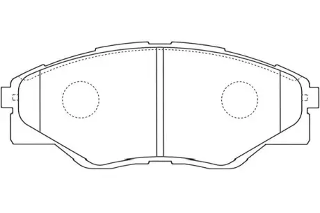 Комплект тормозных колодок, дисковый тормоз KAVO BP9145