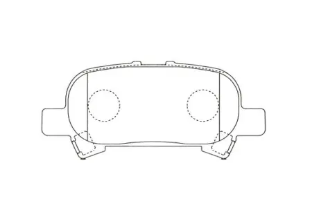 Комплект тормозных колодок, дисковый тормоз KAVO BP9155