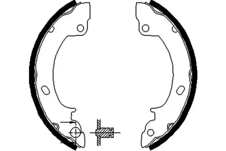 Комплект тормозных колодок KAVO BS3411